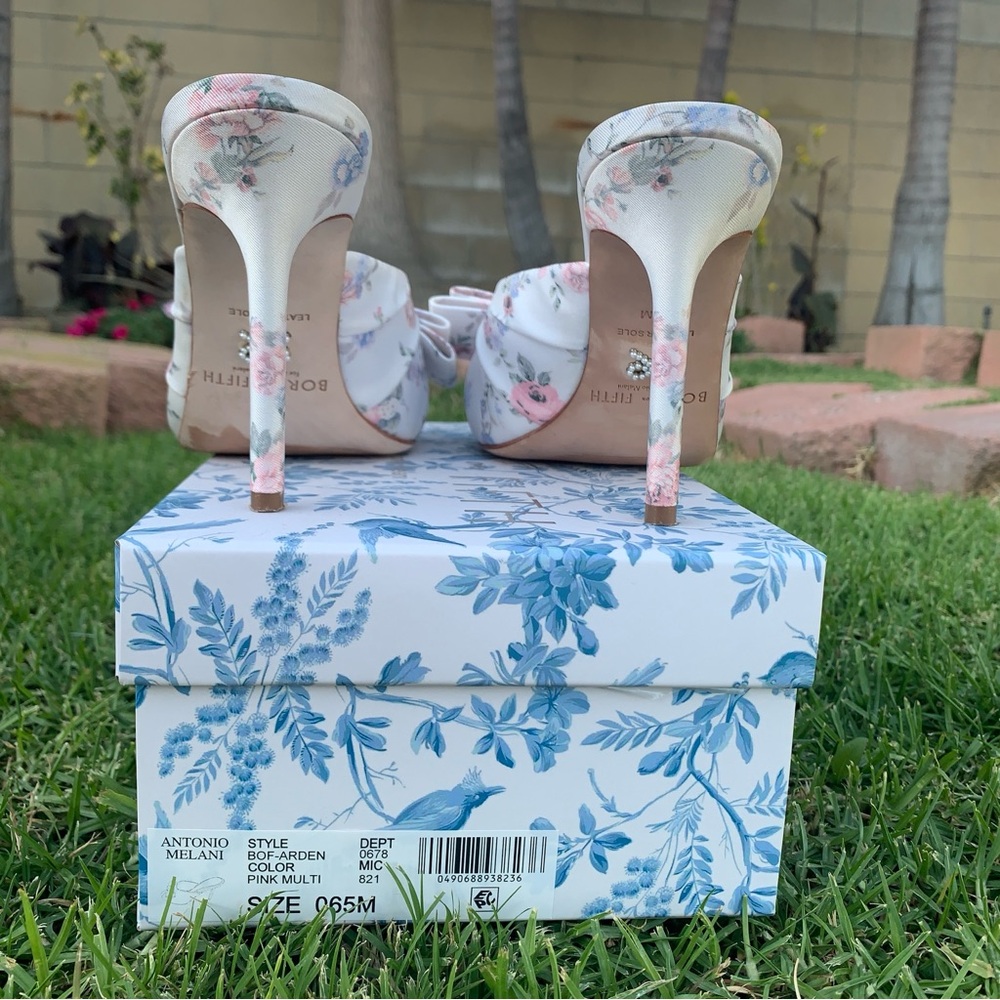 Antonio Melani x Born on Fifth Arden Floral Bow Dress Sandals - Picture 13 of 16